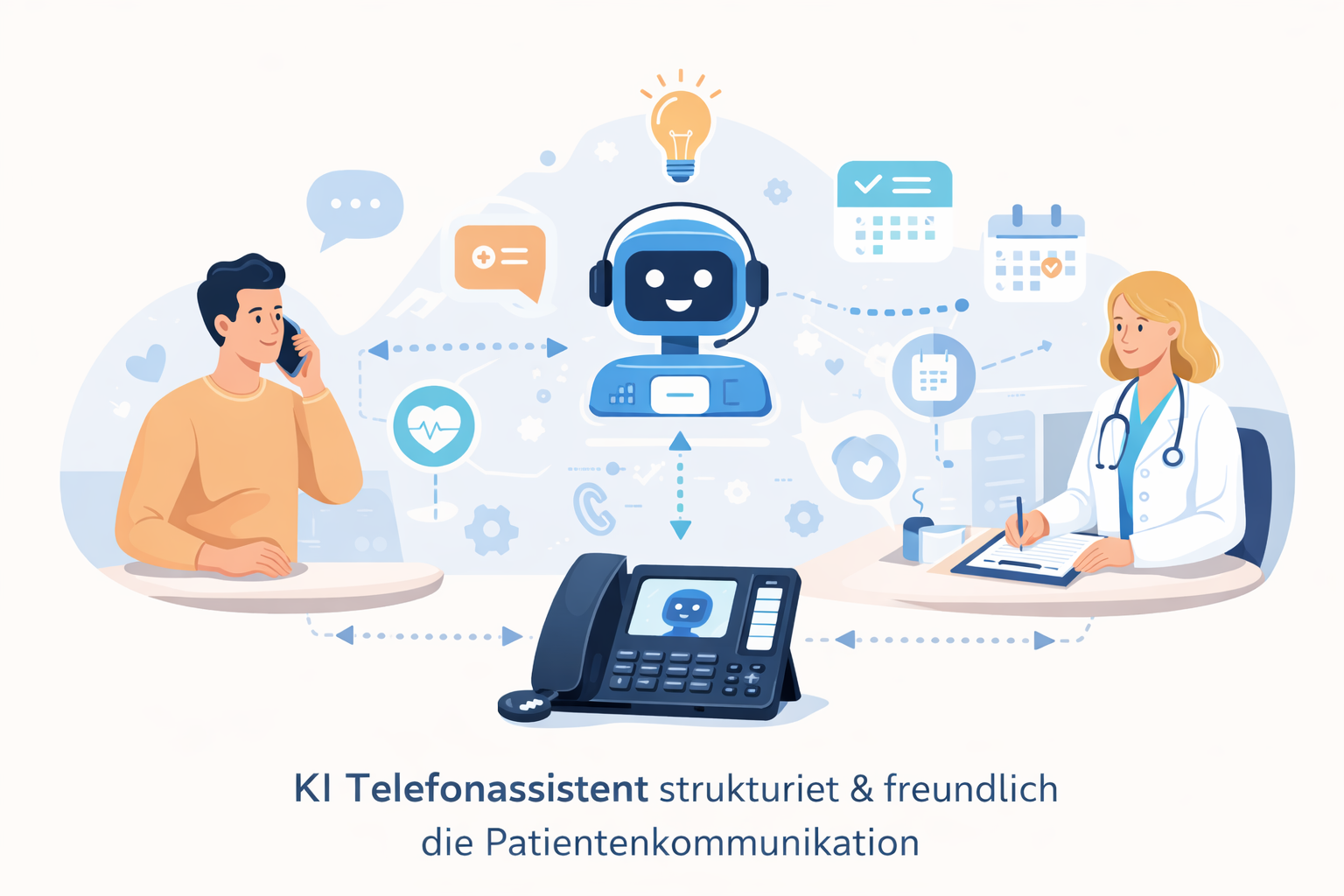 Patientenkommunikation strukturiert und freundlich